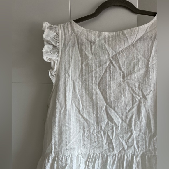Listicle White Babydoll Mini Dress - L NWT - Picture 9 of 11